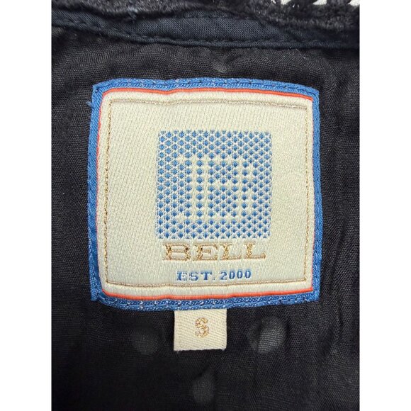 BELL by Alicia Bell Black Eyelet Mini Dress Small Size - Picture 4 of 7